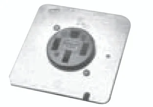Midwest Electric PR32U Receptacles On Plates - 2 Pole 3 Wire - PR32U