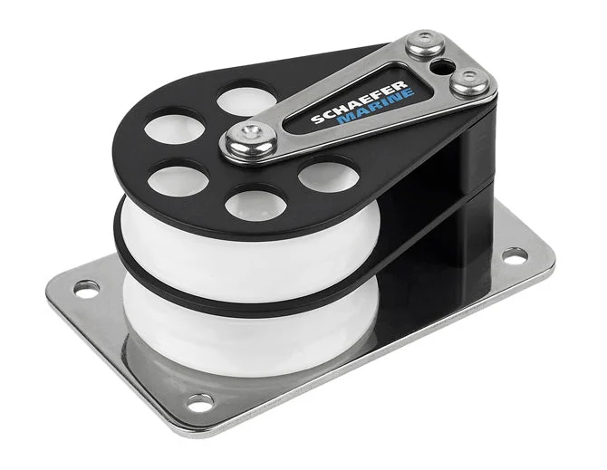 Schaefer Block, Series 5 Flat Base Double Alum. Cheek