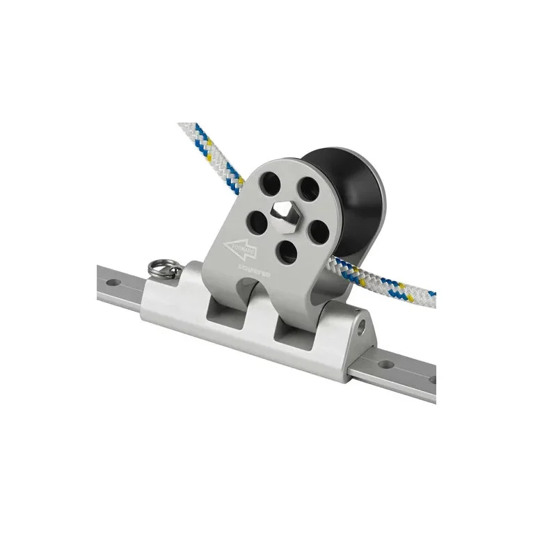 SCHAEFER Twin Sheet Lead Blocks, 1-1/4" T-Track Silver Aluminum (4400 lb SWL), 32-58