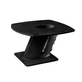 Scanstrut Apt-150-01-Blk - Aluminum Powertower Radar Mount - 6" Aft Leaning - Black