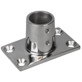 Sea-Dog Rail Base Fitting Rectangular Base 90 Degree 316 Stainless Steel - 1-7/8" X 3-3/16" - 1" Od