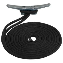 Sea-Dog Double Braided Nylon Dock Line -" X 20' - Black