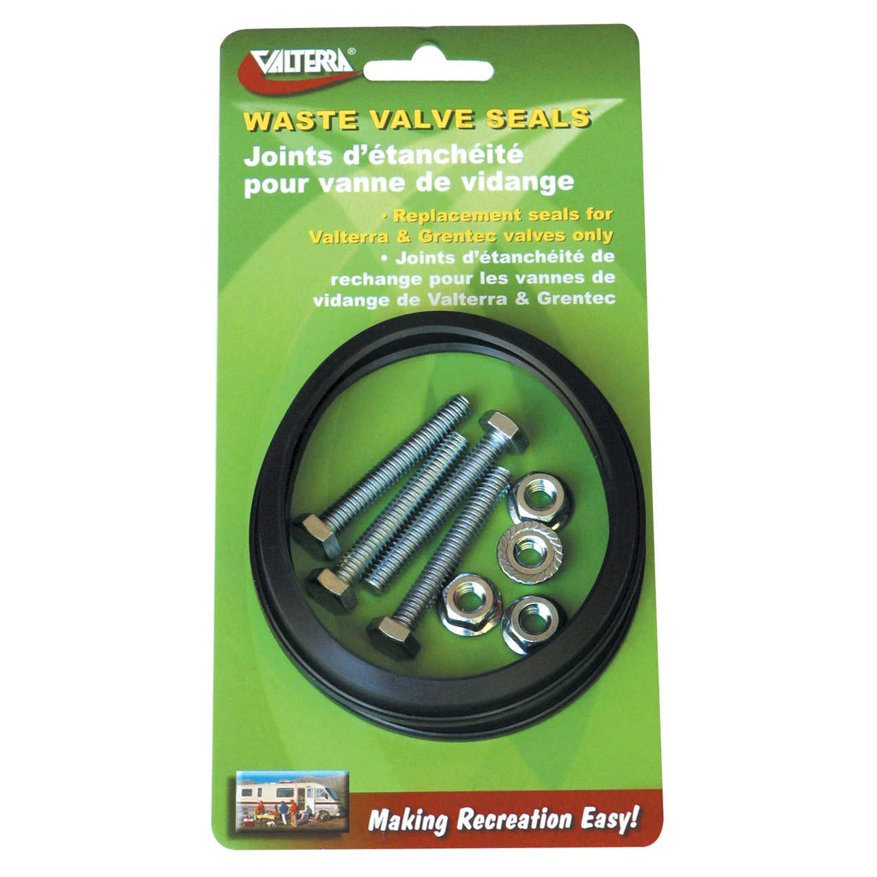 Valterra T1003-7VP Waste Valve Seal with Hardware - 3", Pack of 2 - T1003-7VP