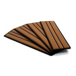 Seadek Faux Teak 4-Piece Step Kit - Mocha/Black