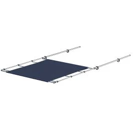 Sureshade Ptx Power Shade - 51" Wide - Stainless Steel - Navy