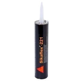 Sika Sikaflex 221 Multi-Purpose Polyurethane Sealant/Adhesive - 10.3oz(300ml) Cartridge - Aluminum Gray