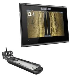 Simrad Go7 Xsr Chartplotter/Fishfinder W/Active Imaging 3-In-1 Transom Mount Transducer & C-Map Discover Chart