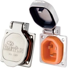 Smartplug 30 Amp Male Inlet Cover - Stainless Steel
