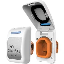 Smartplug 30 Amp Male Non-Metallic Inlet Cover - White