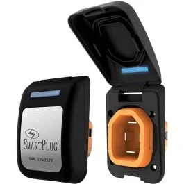 Smartplug 50 Amp Male Non-Metallic Inlet Cover - Black