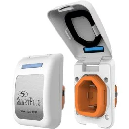 Smartplug 50 Amp Male Non-Metallic Inlet Cover - White