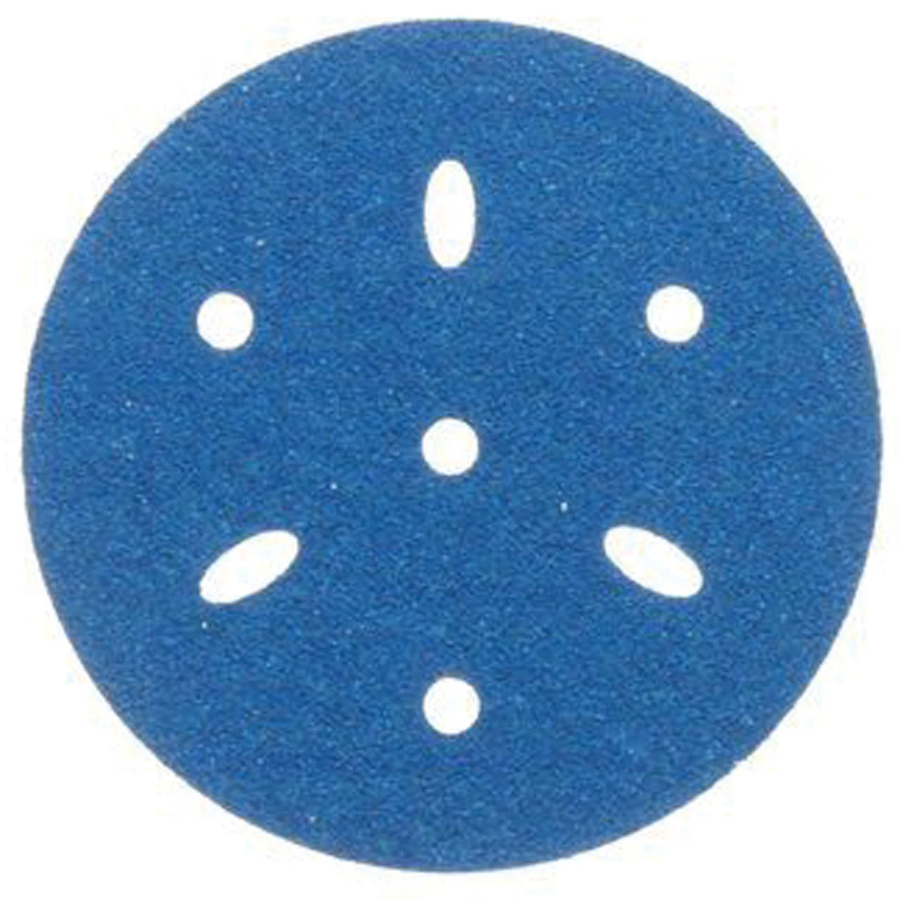 3M 36172 Hookit Blue Sandpaper 6" Disc - 80 Grade Multi-Hole, 50/Box - 7100091244