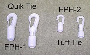 Sea Ties Nautical Shock Cord Hooks 1/4" 10 Pk.