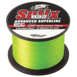 Sufix 832 Advanced Superline Braid - 20lb - Neon Lime - 1200 Yds