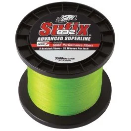 Sufix 832 Advanced Superline Braid - 10lb - Neon Green - 3500 Yds