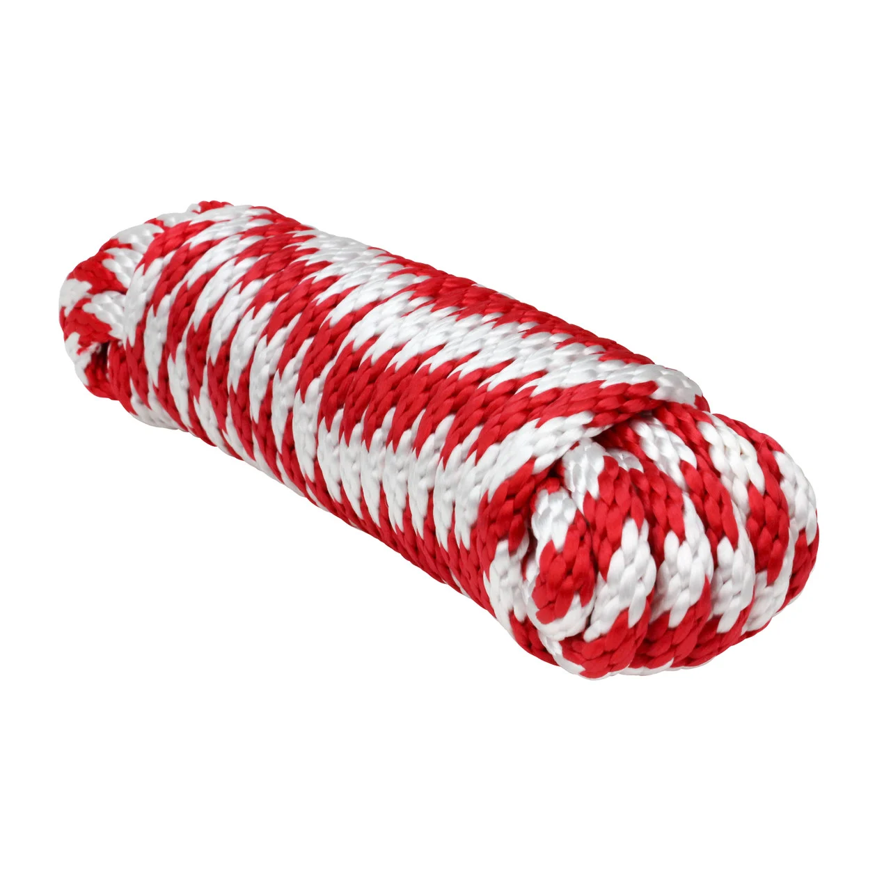 Extreme Max 3008.0175 Solid Braid MFP Utility Rope - 1/2" x 50', Red / White - 3008.0175