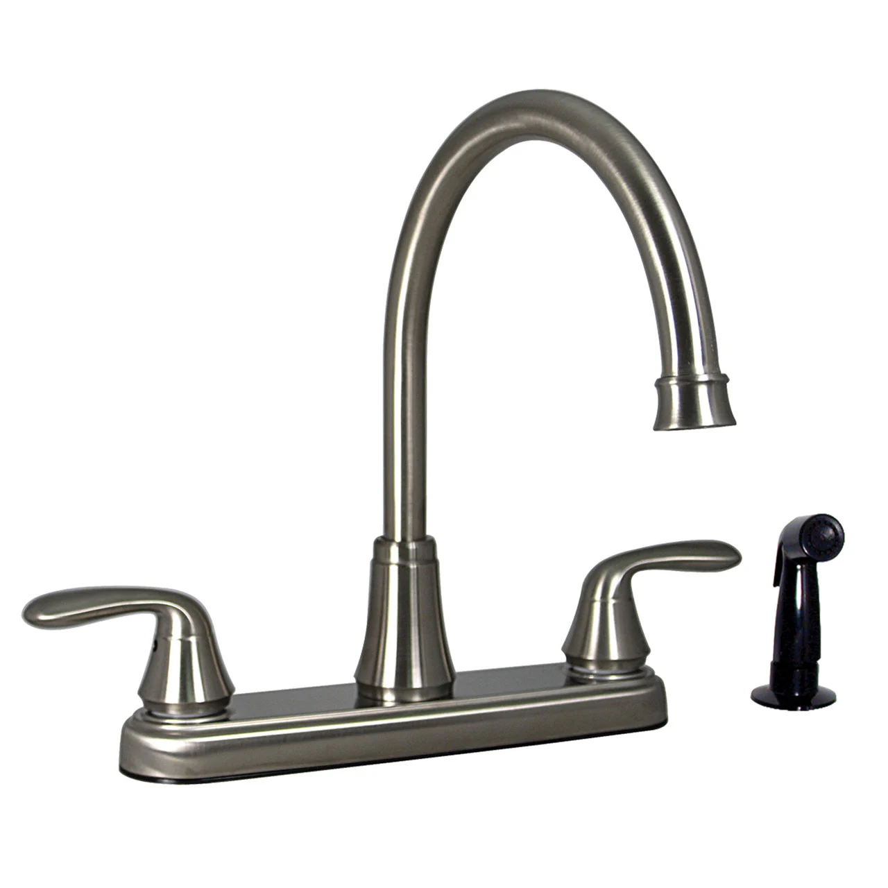 Phoenix Faucets PF231401 Two-Handle 8" Hybrid Kitchen Faucet with High-Arc Spout with Side Sprayer - Brushed Nickel - PF231401