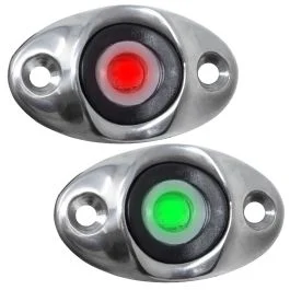 Taco Surface Mount Led Side Navigation Light Set - 1-3/4"