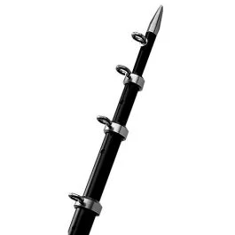 Taco 15' Black/Silver Outrigger Poles - 1-1/8" Diameter