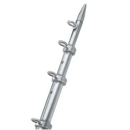 Taco 15' Silver/Silver Outrigger Poles - 1-1/8" Diameter
