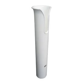 Taco Poly Thru-Bolt Rod Holder W/Mounting Holes - No Hardware - White