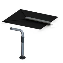 Taco Shadefin W/Black Fabric, Case & Fixed Rod Holder Mount Kit