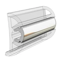 Taco Flex Chrome Insert 15/16" X 17/32" - 100'