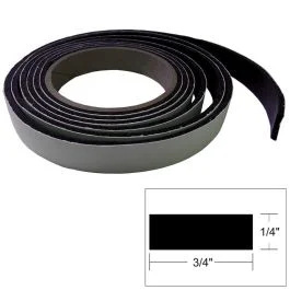 Taco Hatch Tape - 8'L X ¼"H X ¾"W - Black