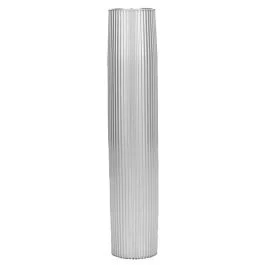 Taco Aluminum Ribbed Table Pedestal - 2-3/8" O.D. - 26" Length