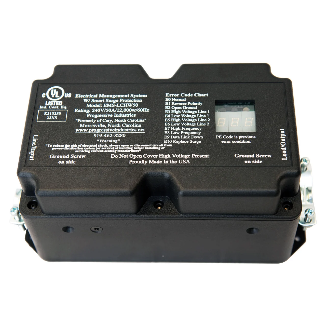 Progressive Industries EMS-LCHW50 Hardwired RV Surge and Electrical Protector - 50 Amp - EMS-LCHW50