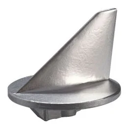 Tecnoseal Trim Tab Anode - Aluminum - Short - Mercury 50hp