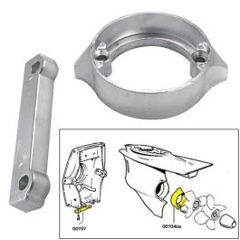 Tecnoseal Anode Kit W/Hardware - Volvo Duo-Prop 280 - Zinc