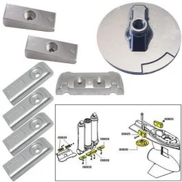 Tecnoseal Anode Kit W/Hardware - Mercury Verado 6 - Magnesium