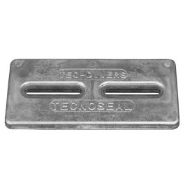 Tecnoseal Rectangular Zinc Plate Anode W/Inserts - 12" X 6" X 1"