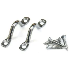 Tigress Stainless Steel Pad Eyes W/Stainless Steel Screws