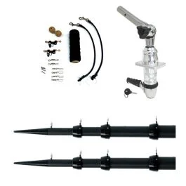 Tigress Xd Top Mount System - 18' Carbon Fiber Black/Black Ultimate Rigging Kit