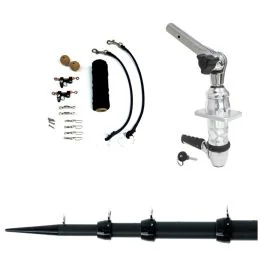 Tigress Xd Top Mount System - 15' - Black Outriggers Elite Rigging Kit