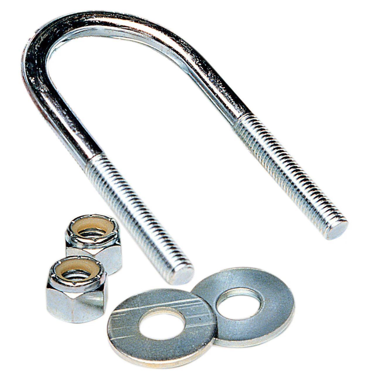 Tie Down Engineering 86216 Zinc-Plated Round U-Bolt - 3/8 inch-16 Diameter x 1-3/4 inch Width x 4-13/16 inch Depth - 86216