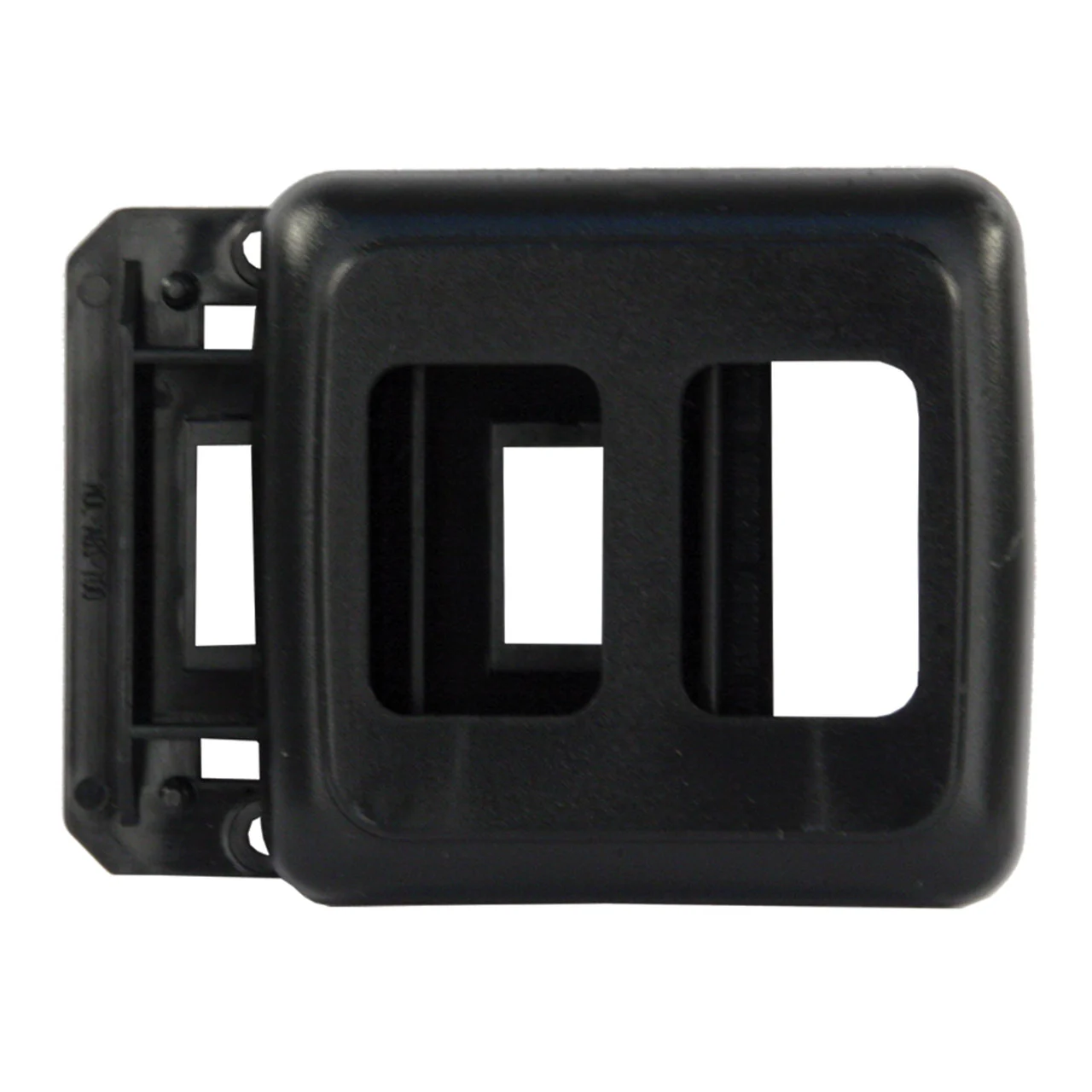 JR Products 12315 Double Switch Base and Face Plate - Black - 12315