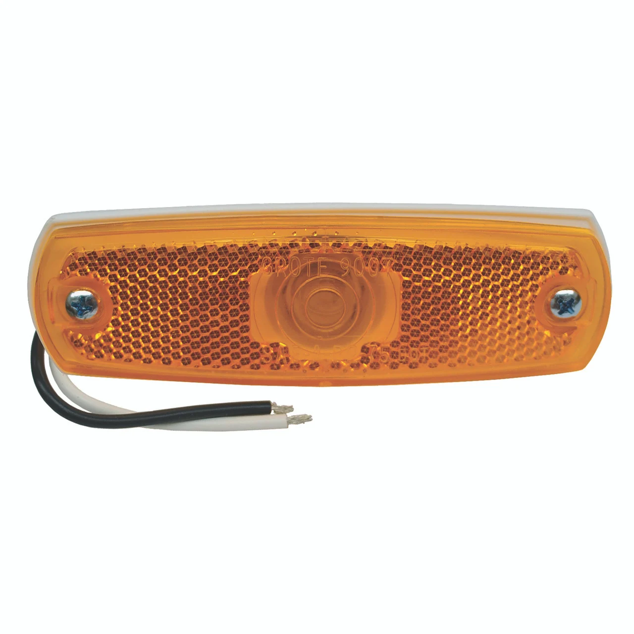 Grote 45713-3 Low-profile Clearance Marker Light With Built-in Reflector And Bezel - Amber (bulk Packaging) - 45713-3