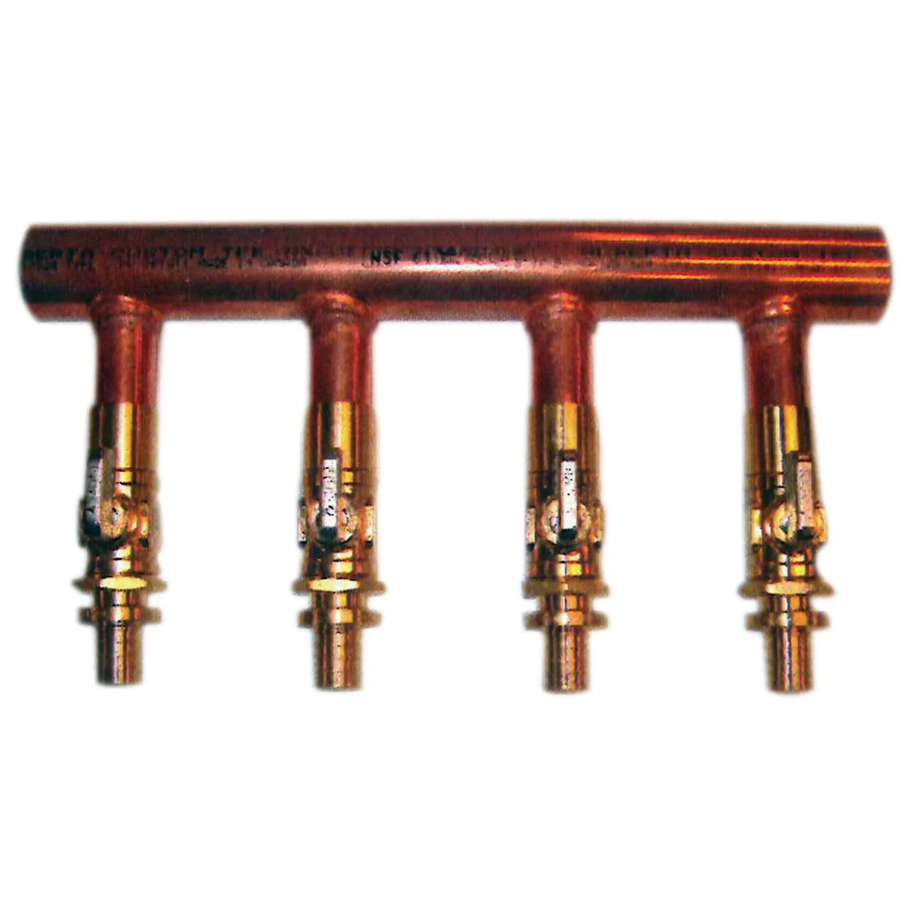 Willow Springs CX1005012VPEX PEX Crimp Mini Ball Valve Manifold 1" x 1/2" - 12 Loop - CX1005012VPEX