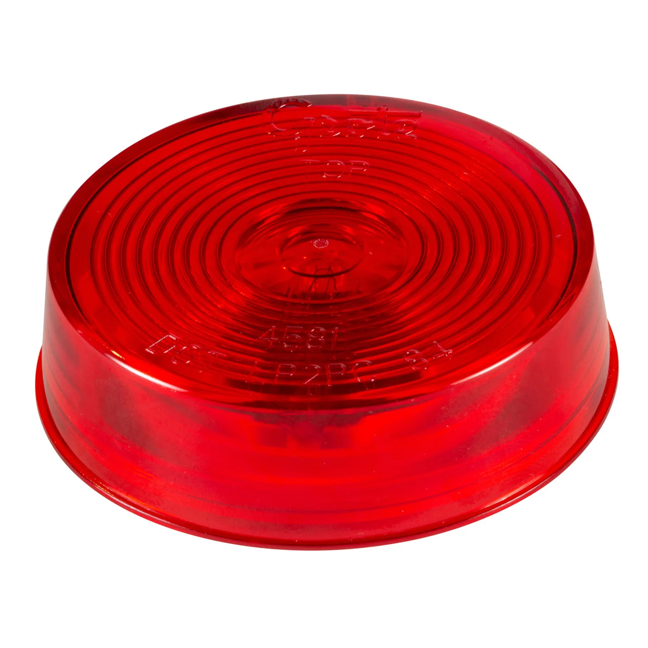Grote 45812-3 Round 12v Clearance Marker Light With Optic Lens - 2.5", Red (bulk Packaging) - 45812-3