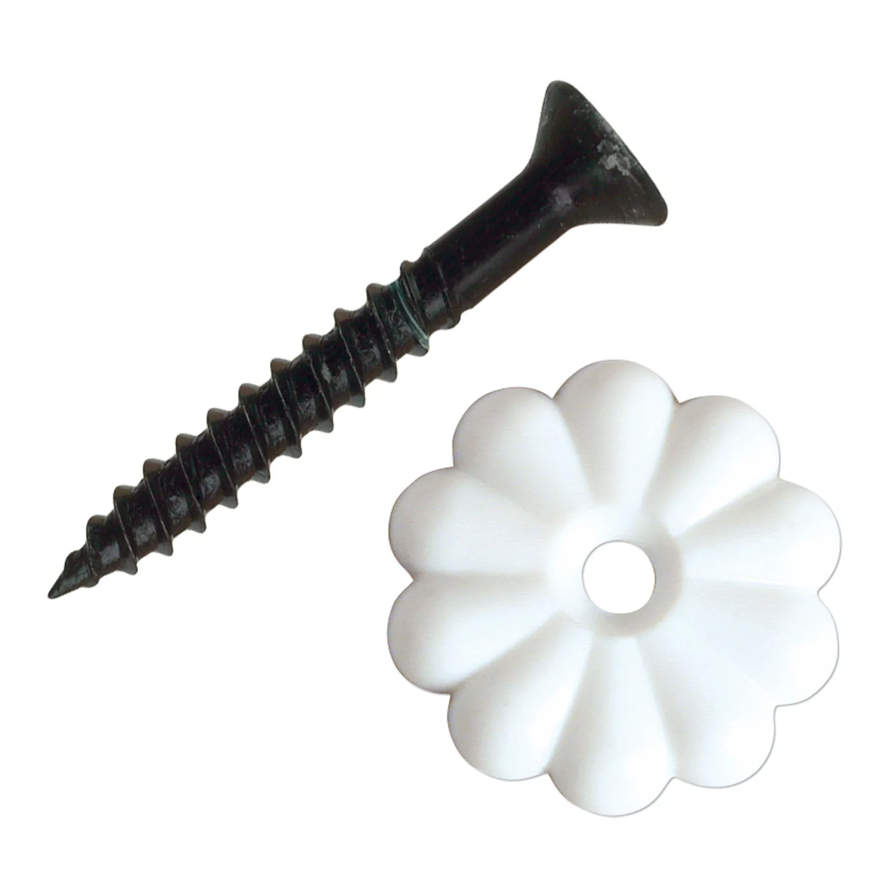 RV Designer H613 Rosette Washers - White, Pack of 14 - H613