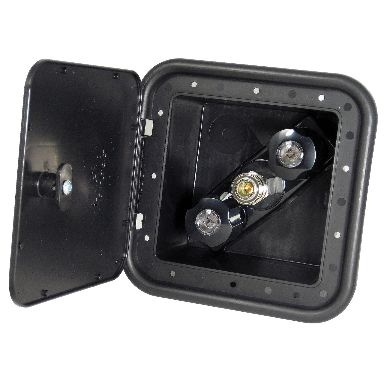 Phoenix Faucets PF247701 Spray-Away Two-Handle Hot and Cold Outlet with Quick Connect - Black - PF247701