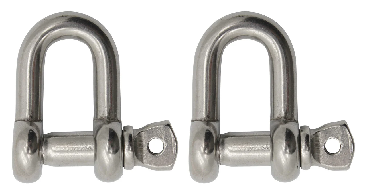 Extreme Max 3006.8285.2 BoatTector Stainless Steel Chain Shackle - 1", 2-Pack - 3006.8285.2