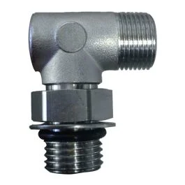 Uflex90 Degree Adjustable Fitting F/Back Of Up Series Helms - Orb 6 To 3/8" Comp