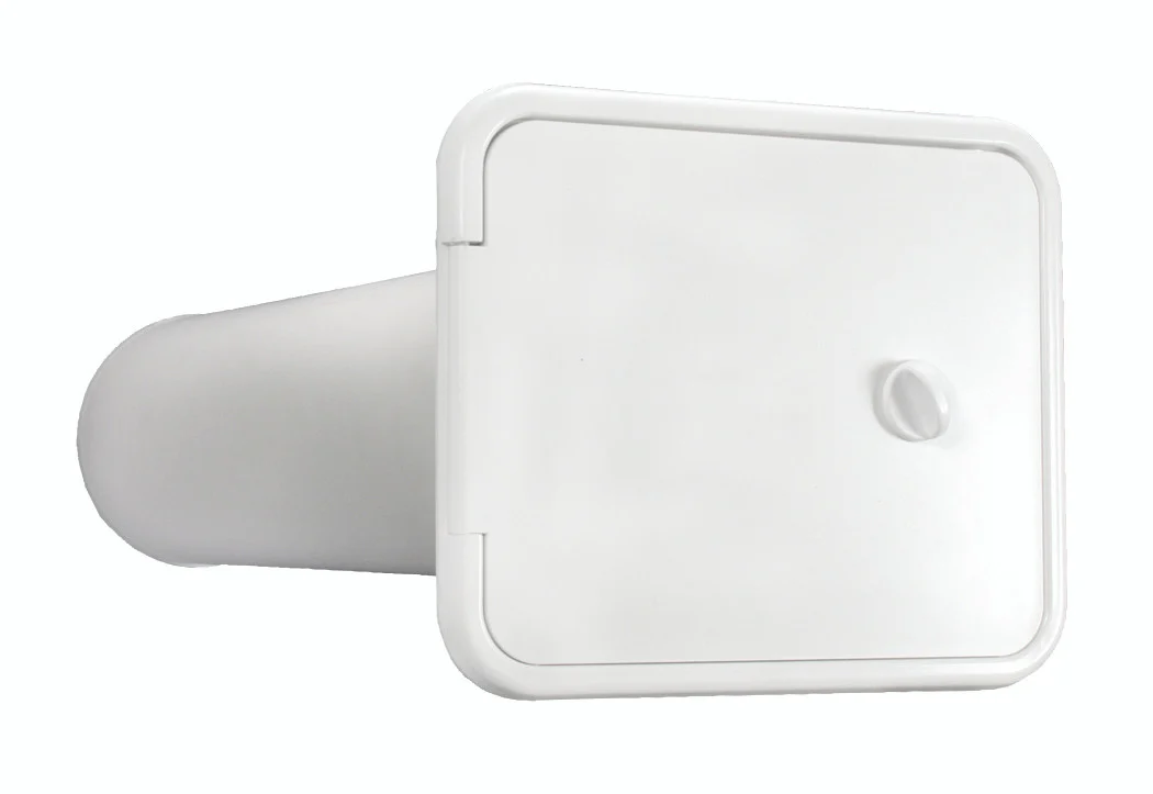 Thetford 94302 Storage/Sewer Hose Hatch with Thumb Latch - Polar White - 94302
