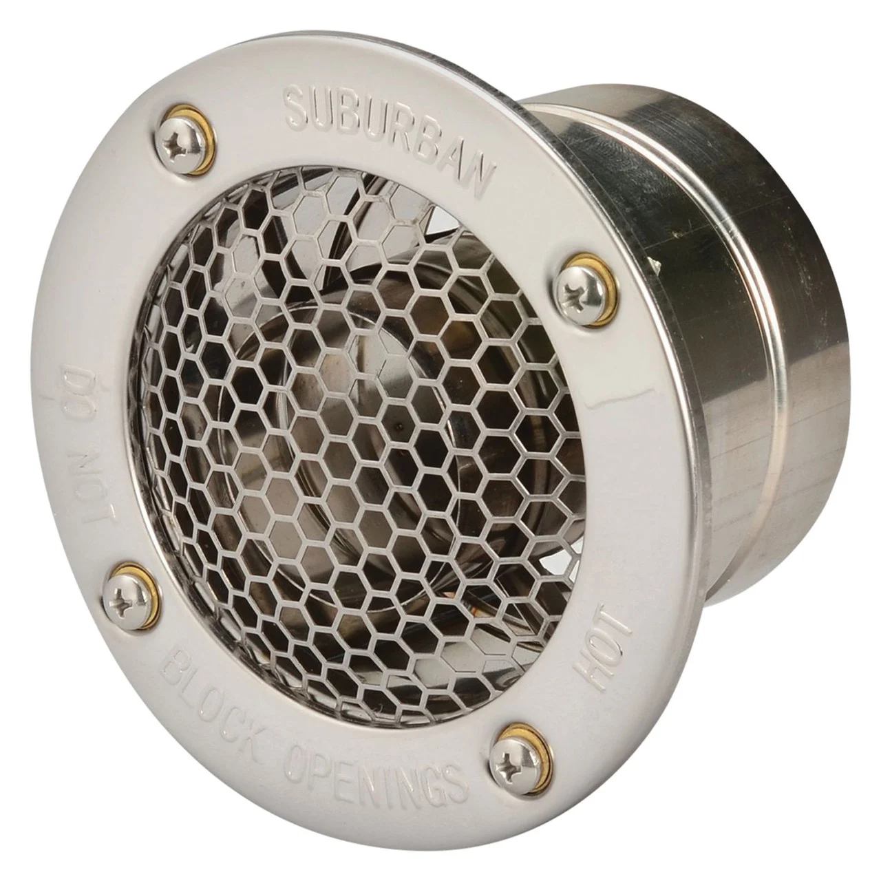 Suburban 261617 Nautilus Water Heater Vent Cap - 2" for 1" to 2" Wall Thickness - 261617