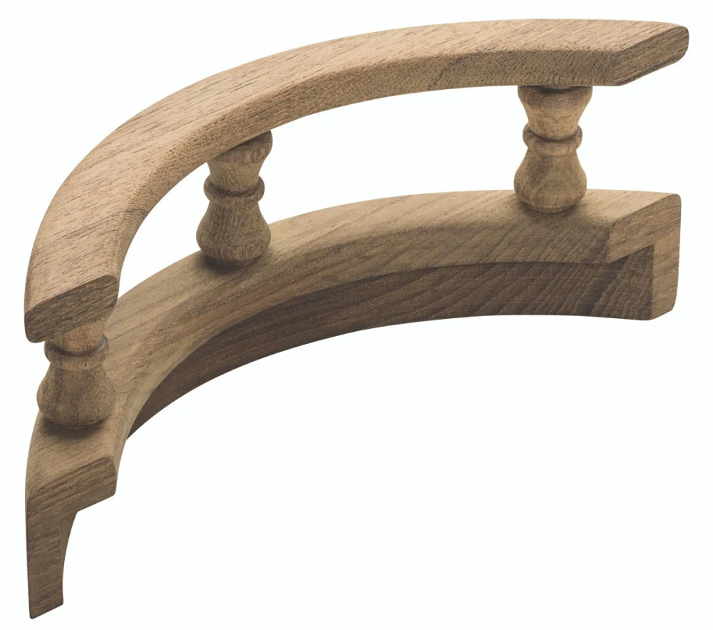 Whitecap 60803 Teak L-Type 90 Degree Pin Rail Corner (Outside) - 60803
