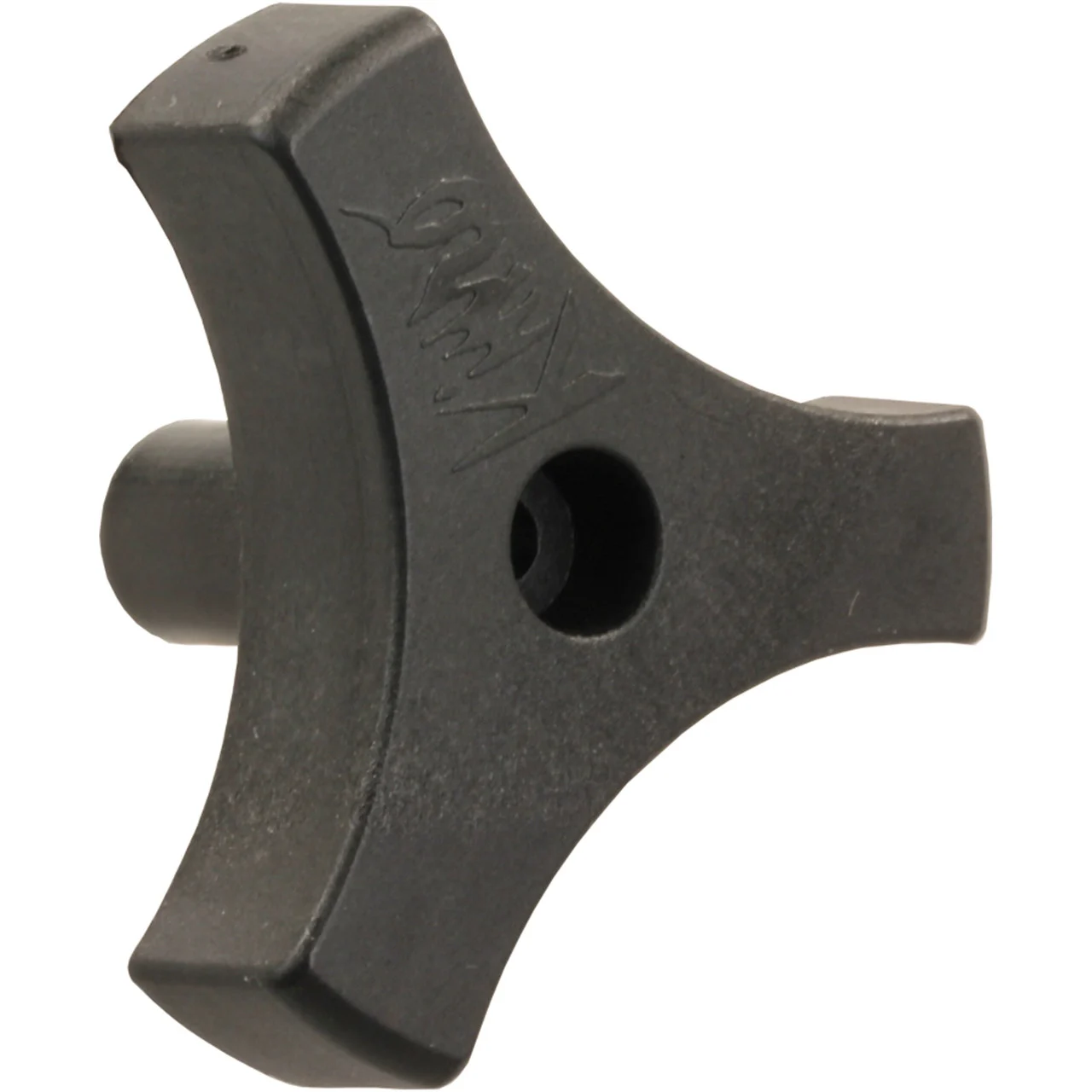 JR Products 20195 Tri-Lug Window Knob - 13/16", Black - 20195
